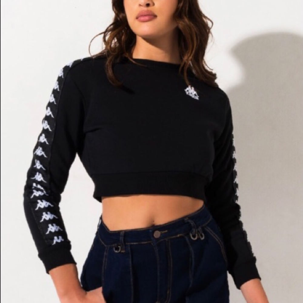 Kappa crop top long sleeve 🖤🤍